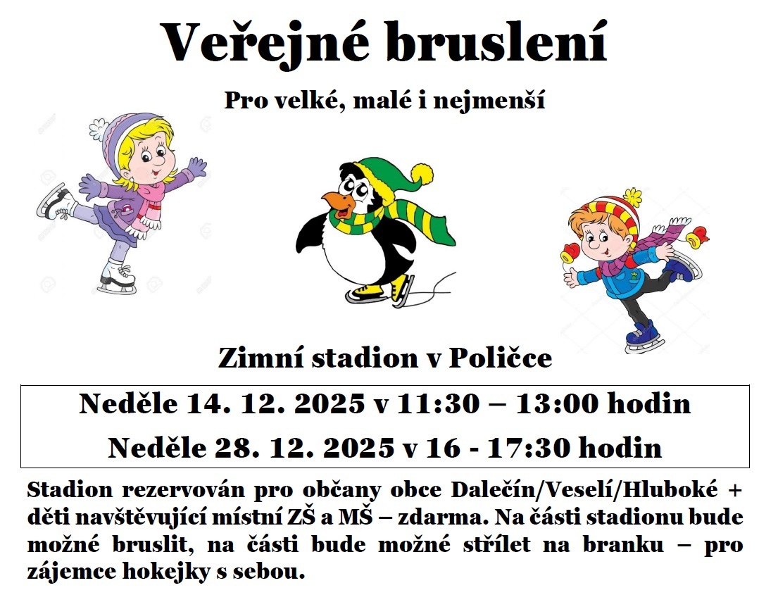 Bruslení v prosinci plakátek