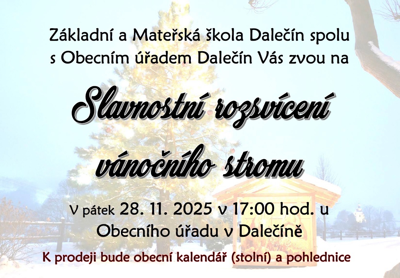 Rozsvícení stromečku plakátek